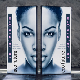 мобільний текстильний стенд