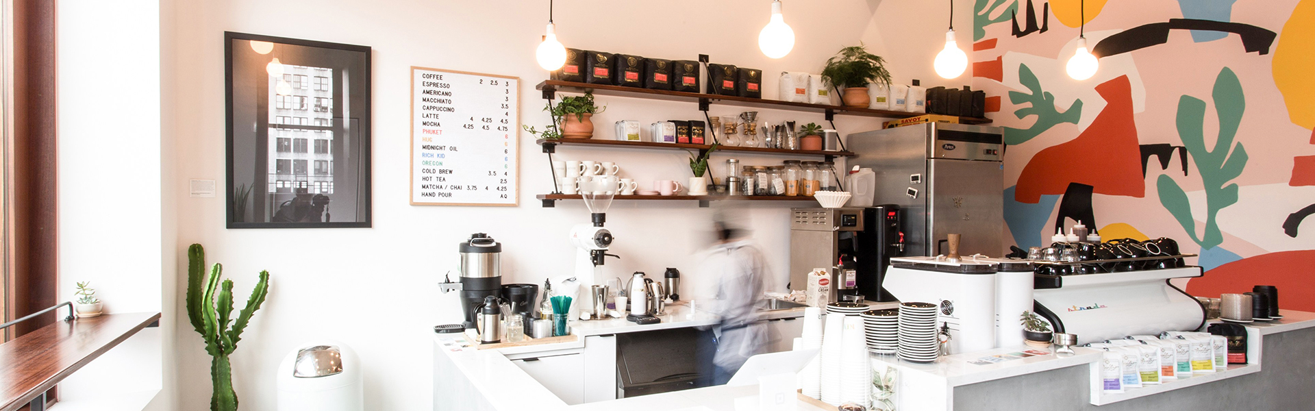 постеры в кофейне