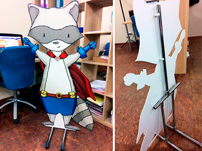 ростовая фигура енот